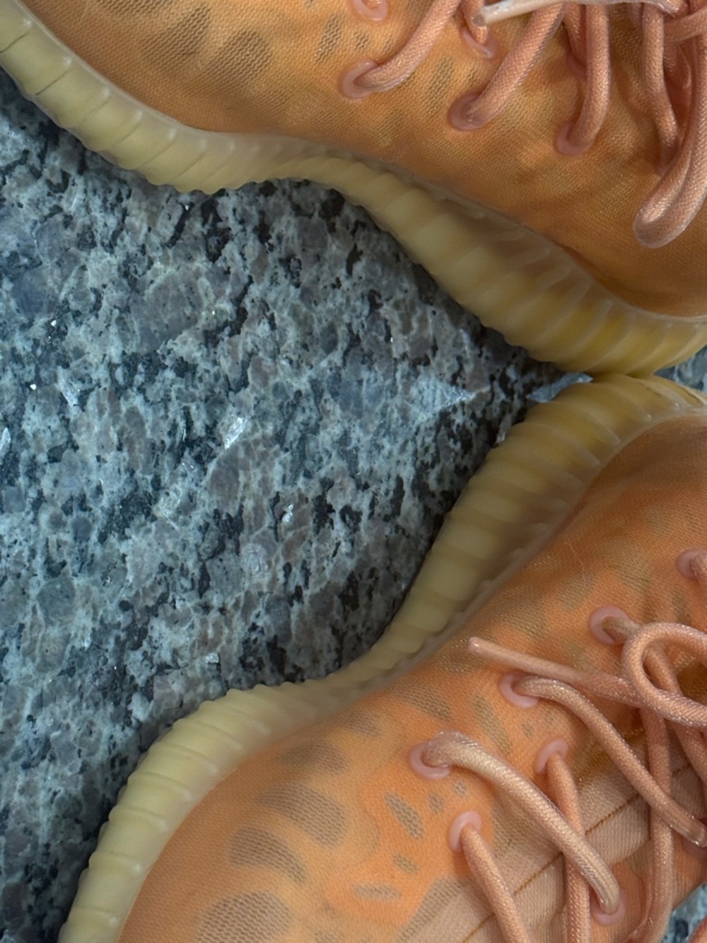 adidas Yeezy Boost 350 V2 Lace Up Sneakers Orange Men’s - Picture 4 of 11